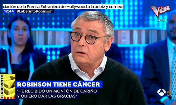 Michael Robinson durante su entrevista con Susana Griso