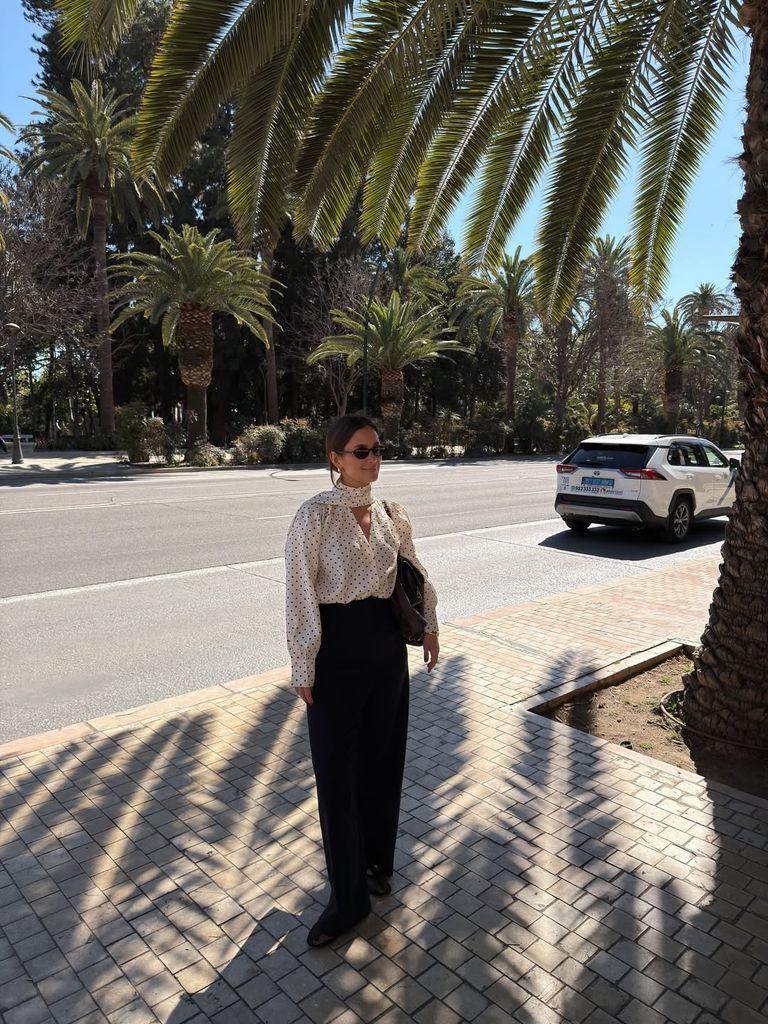 María Pombo, en la Semana Santa de Málaga