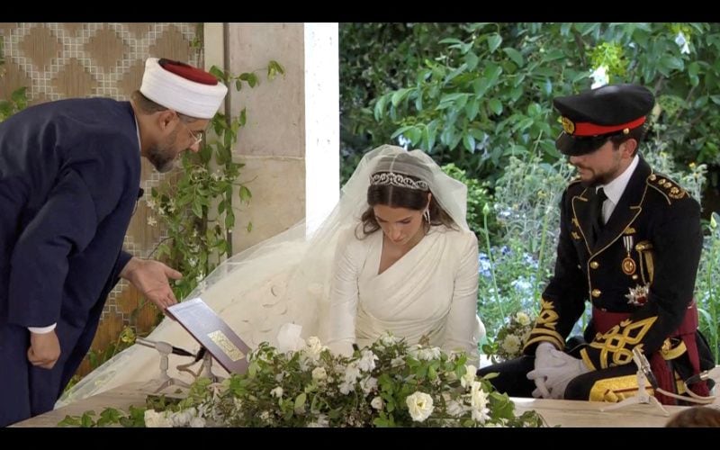 Boda de Hussein de Jordania y Rajwa 