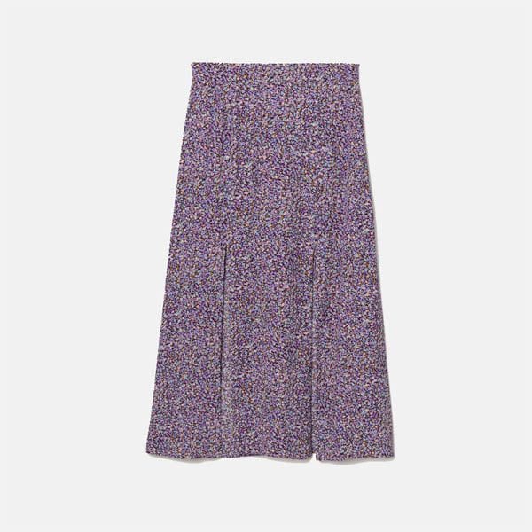 falda midi flores