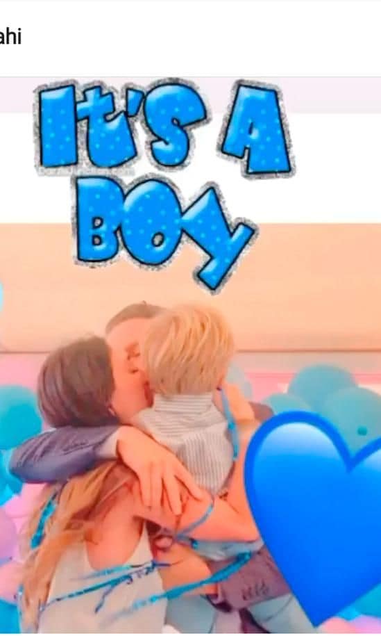 Anahí y su hijo