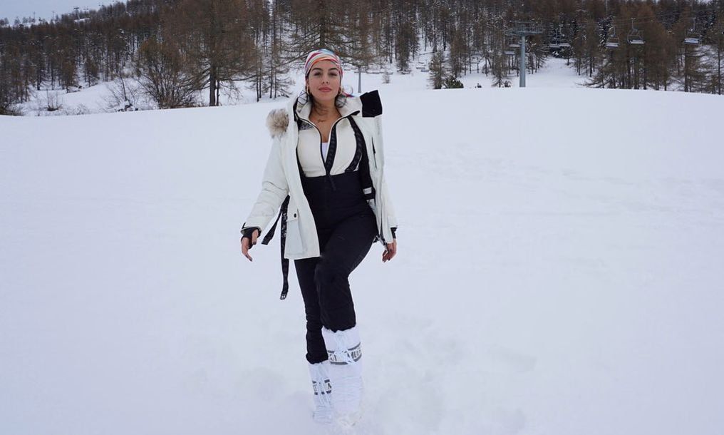 georgina rodr guez de vacaciones en la nieve con sus hijos
