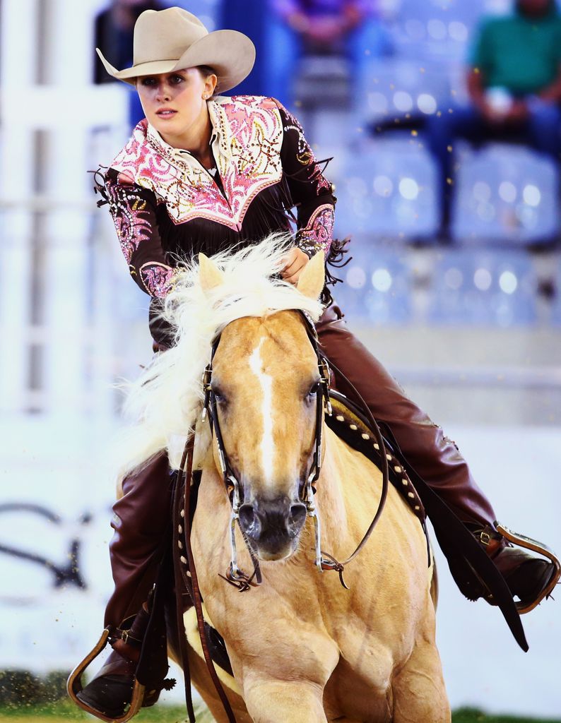 Gina Schumacher, a lomos de su caballo