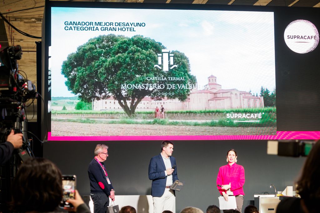 Diego Sanz, director de Castilla Termal, agradece el premio concedido en Madrid Fusión.