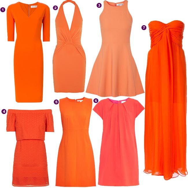 Vestidos naranja
