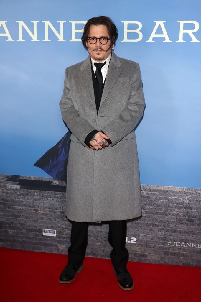 Johnny Depp en la premiere de 'Jeanne du Barry' en Londres el 15 de abril de 2024.