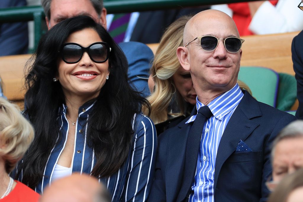 La pareja, en un partido de Wimbledon