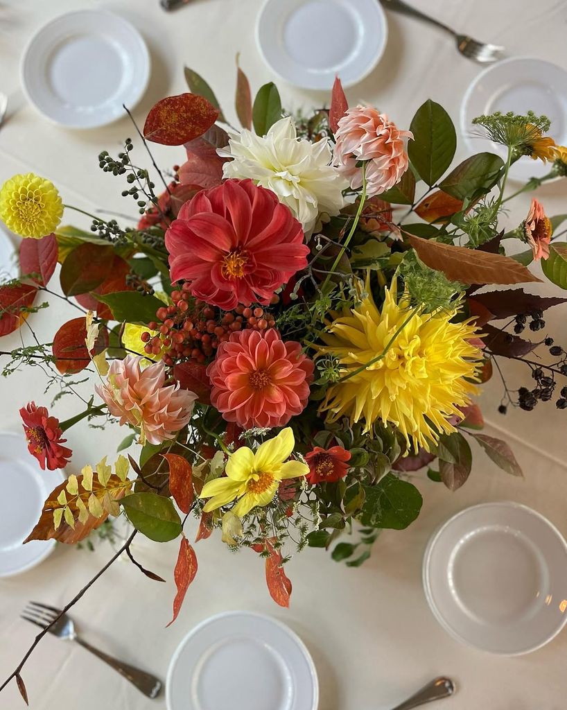 Centro floral de mesa