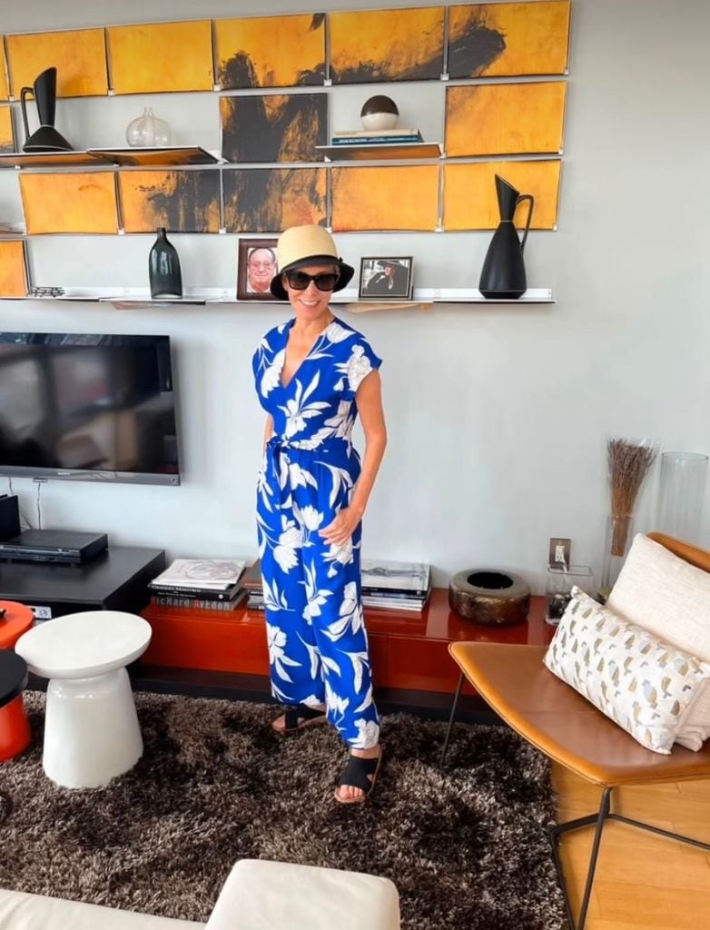 Florinda Meza posó en el departamento que tiene en Nueva York.