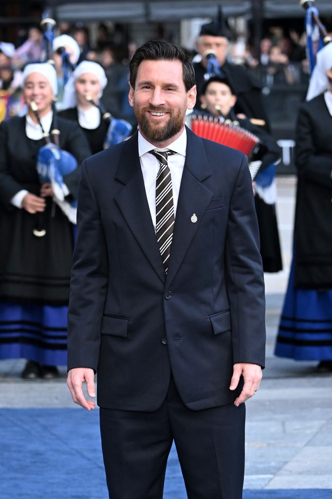 Lionel Messi a su llegada a la ceremonia de los Premios Princesa de Asturias 2026.