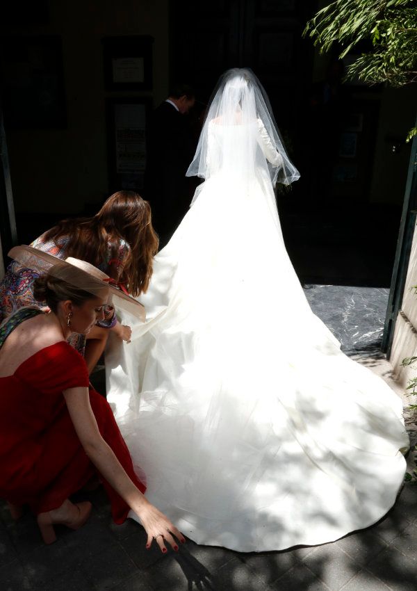 Mónica Remartínez: su vestido de novia durante la boda con Ricardo Gómez-Acebo Botín