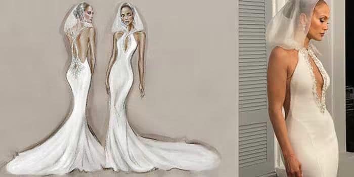 Jennifer Lopez vestido de novia
