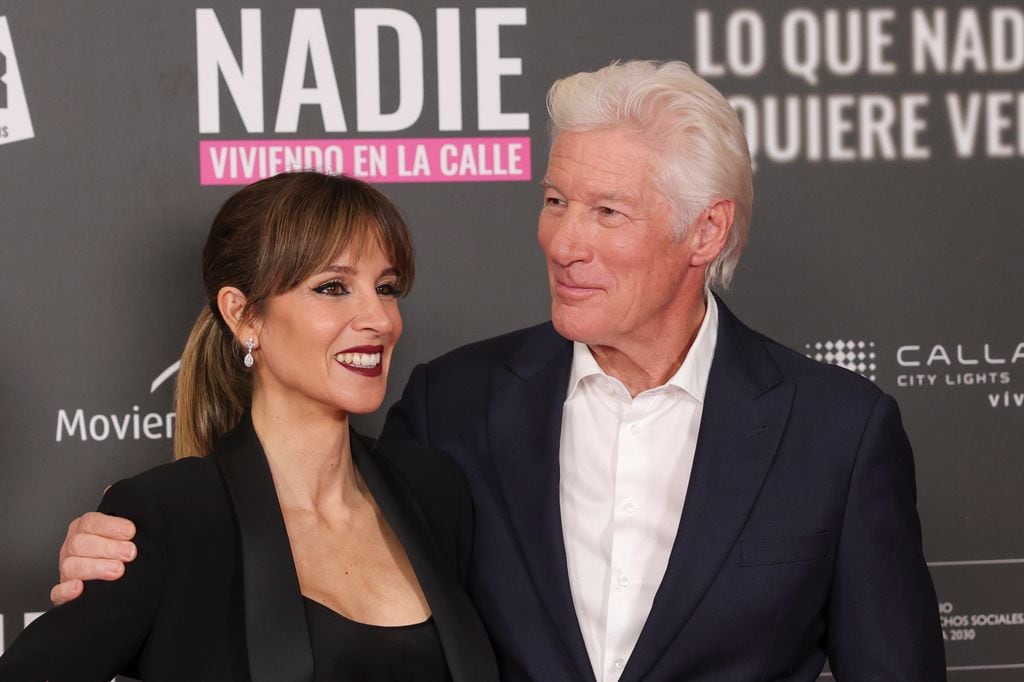 Richard Gere y Alejandra Gere en la premiere de "Lo Que Nadie Quiere Ver" en Madrid.