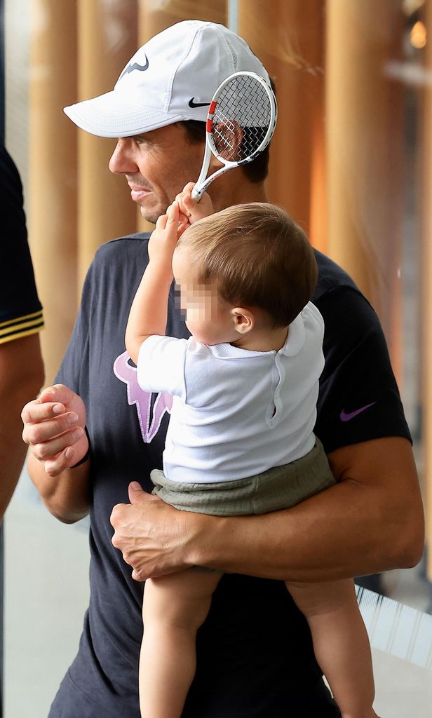 Rafa Nadal con su hijo HOLA 4146