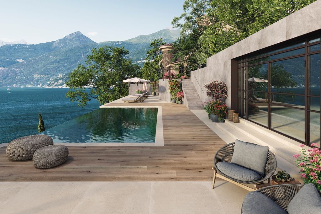 Modelo de piscina desbordante, un diseño de tendencia