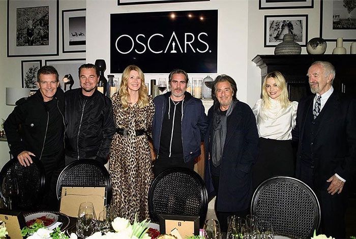 Antonio Banderas, de cena con los nominados a mejor actor y mejor actriz