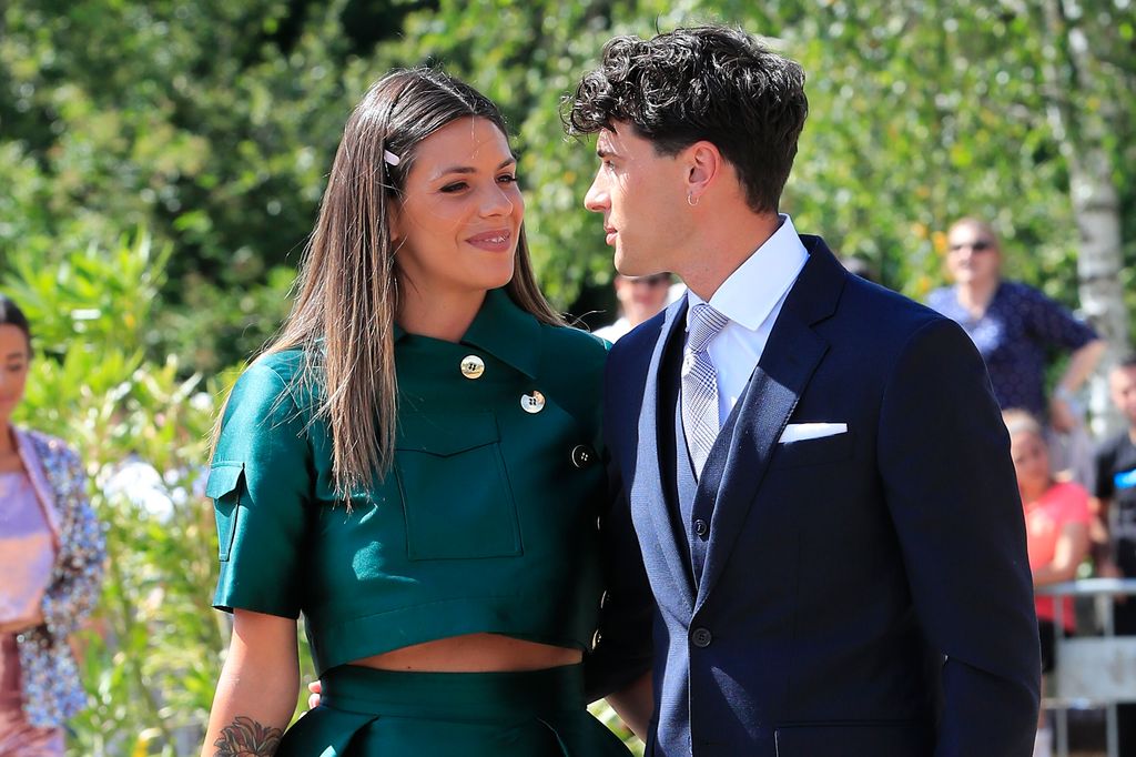 Laura Matamoros y Daniel Illescas en la boda de Maria Pombo y Pablo Castellano 