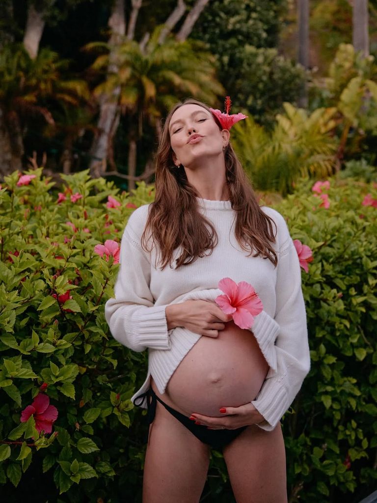 Karlie Kloss en la recta final de su embarazo