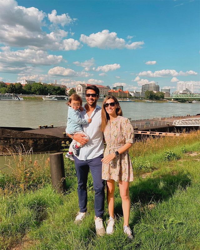 Ana Boyer y Fernando Verdasco junto al pequeño Mateo 