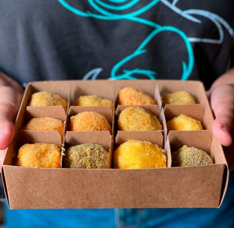 Surtido de croquetas dulces y saladas, y sin gluten