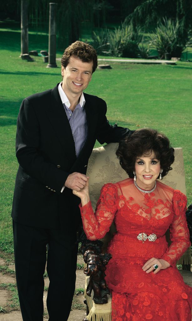 Gina Lollobrigida y Javier Rigault