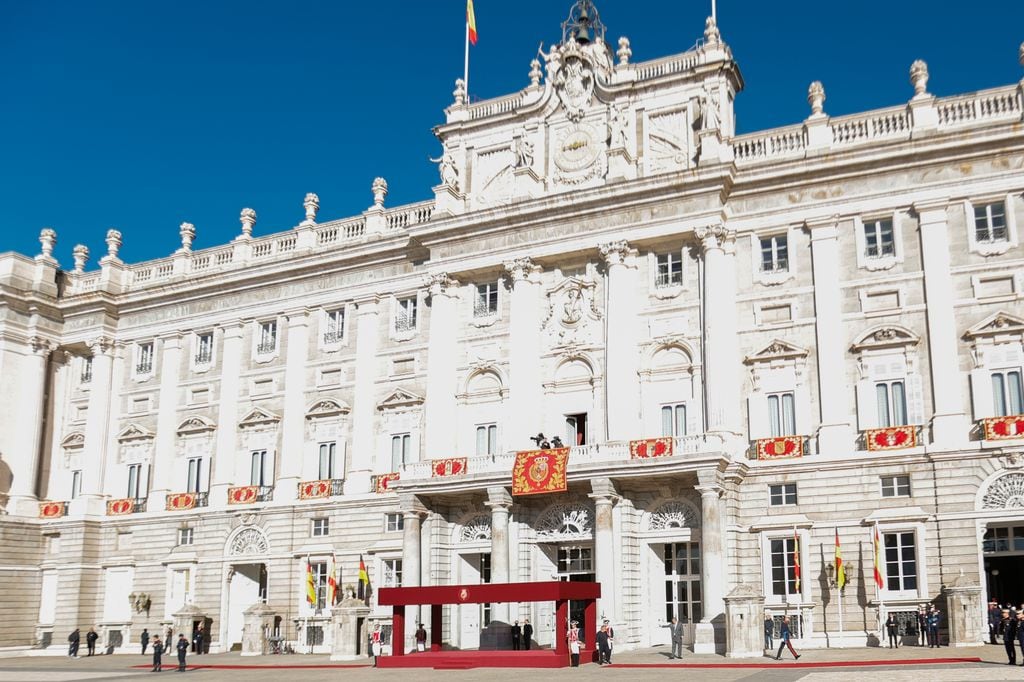 Todo preparado en el Palacio Real de Madrid