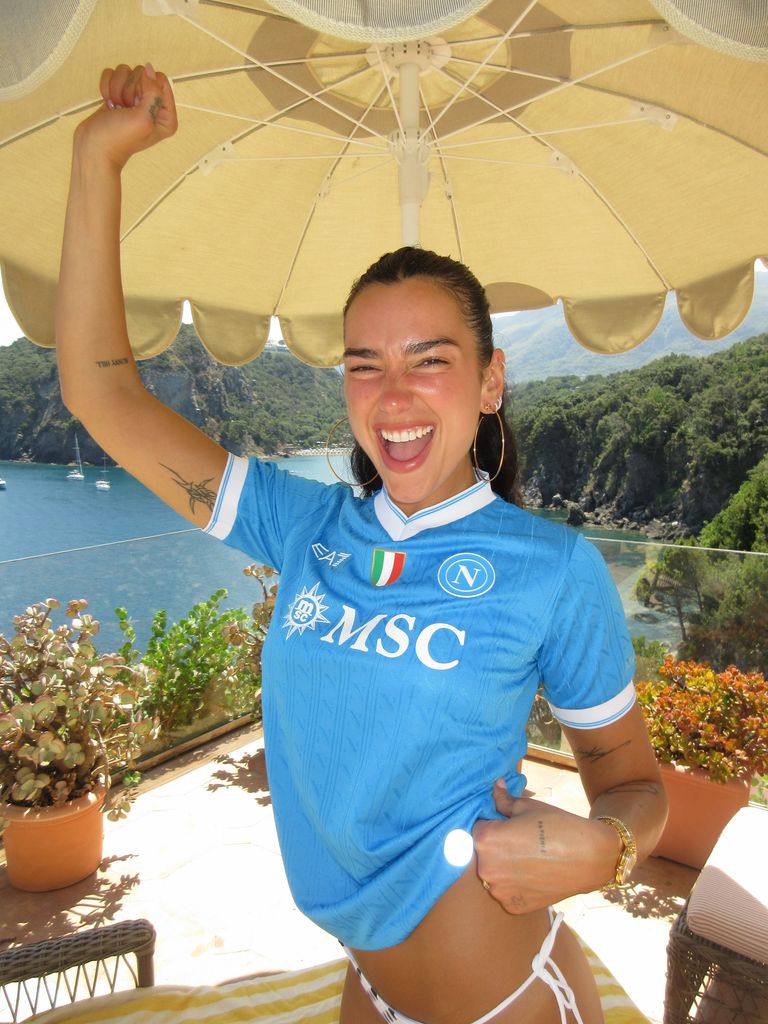 Dua Lipa, en su luna de miel por Italia.