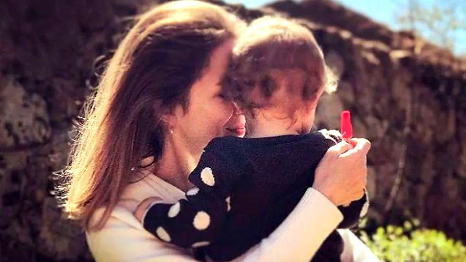 La actriz, con su hija Leona cuando esta cumplió 3 años
