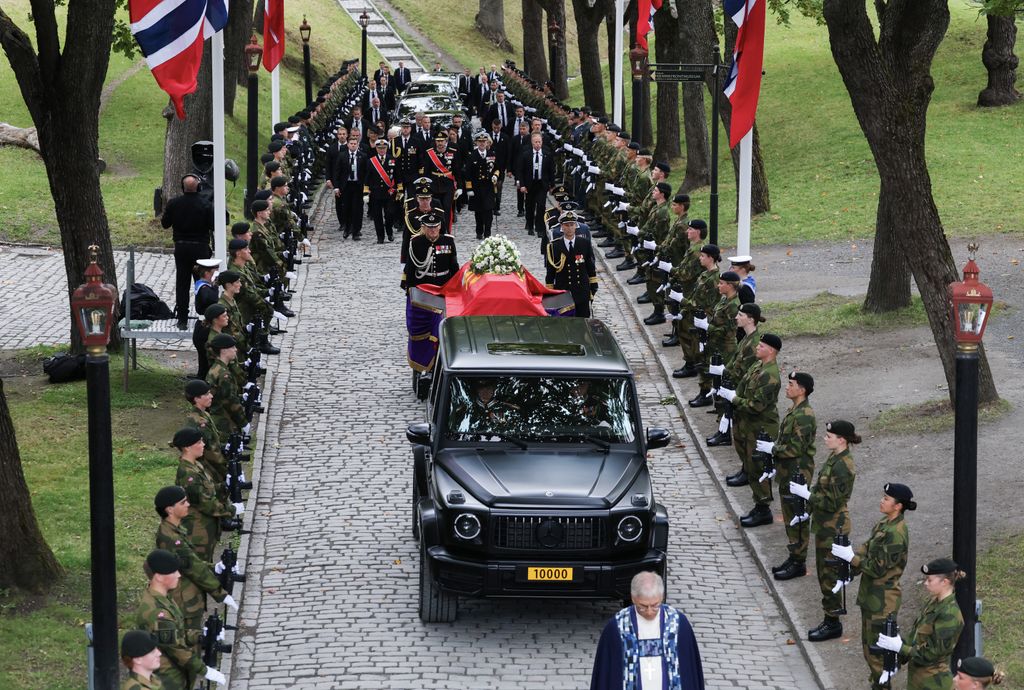 El cortejo fúnebre del rey Harald V