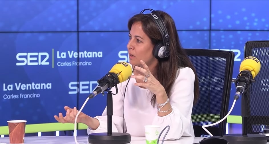 Mara Torres en el programa La Ventana de la cadena Ser