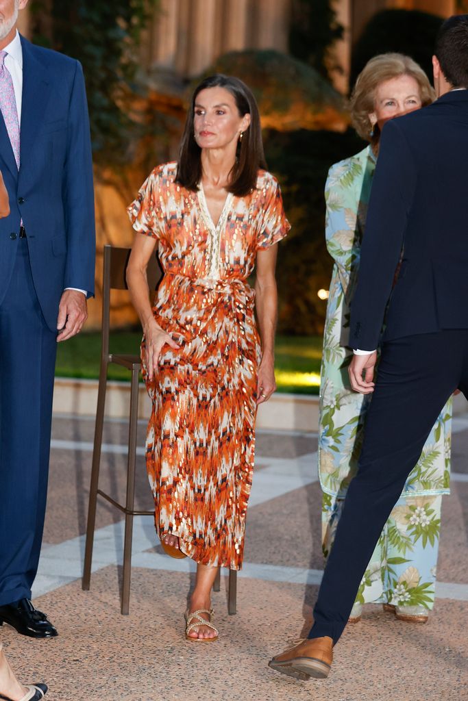 La reina Letizia en la recepción de Marivent