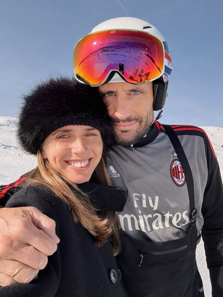 Lucía Bárcena en una escapada familiar a Baqueira.