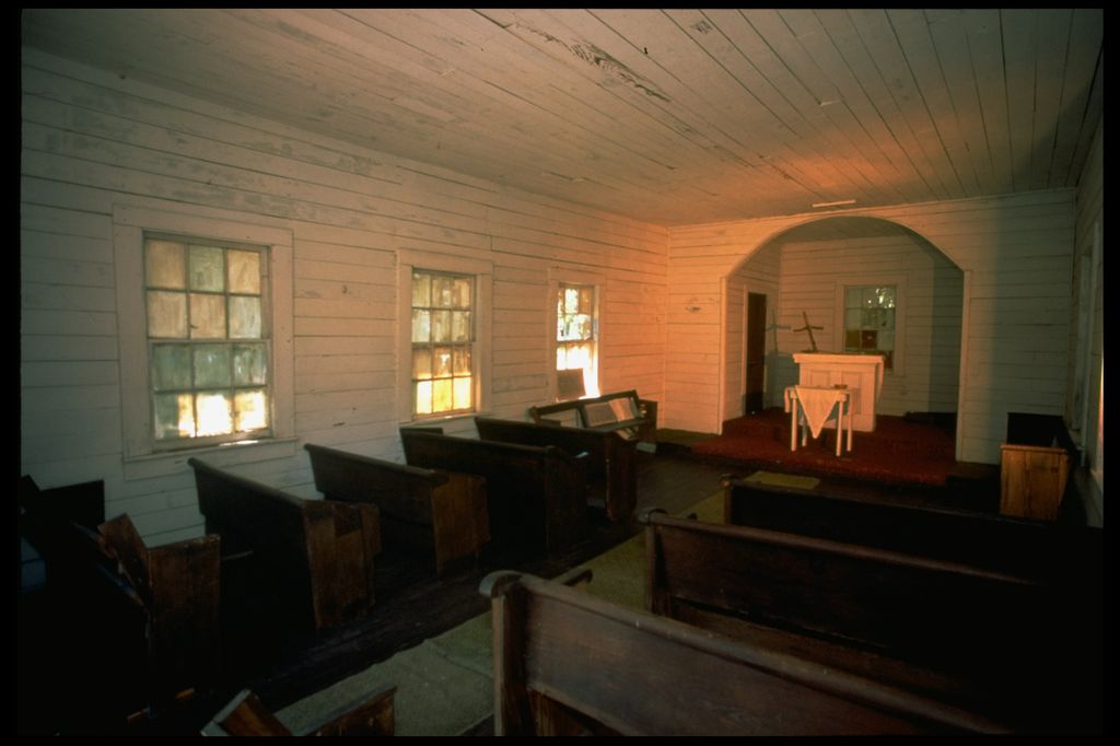 Interior de la capilla donde se casaron Carolyn Bessette y John F. Kennedy Jr.