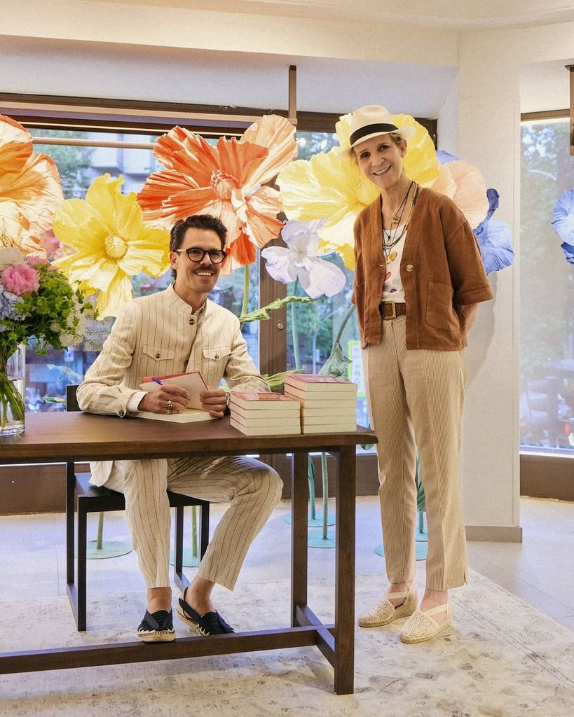 Juan Avellaneda con la infanta Elena