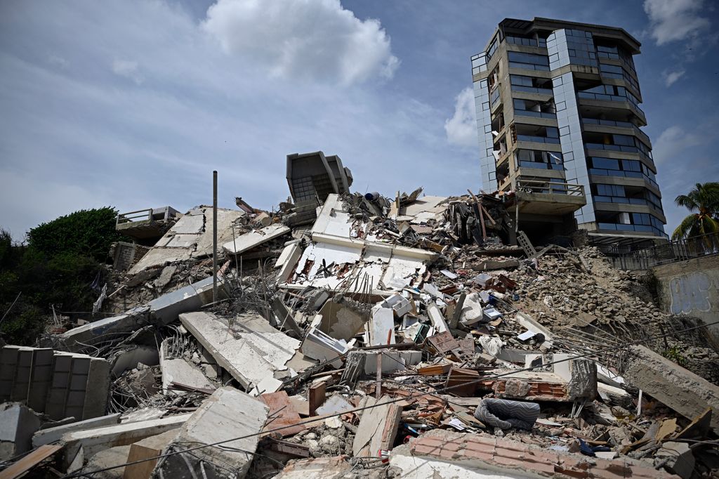 Una fotografía de los escombros de un edificio en La Guaira, a unas millas de Caracas, tras los terremotos de Venezuela. 
