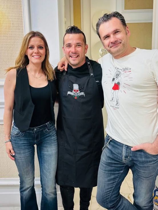 Iñaki López y Andrea Ropero, en su reciente visita a Raíces, el restaurante de Carlos Maldonado.