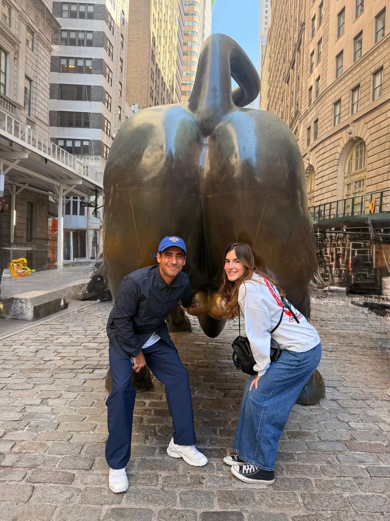 Blanca y Alberto, en el toro de Wall Street