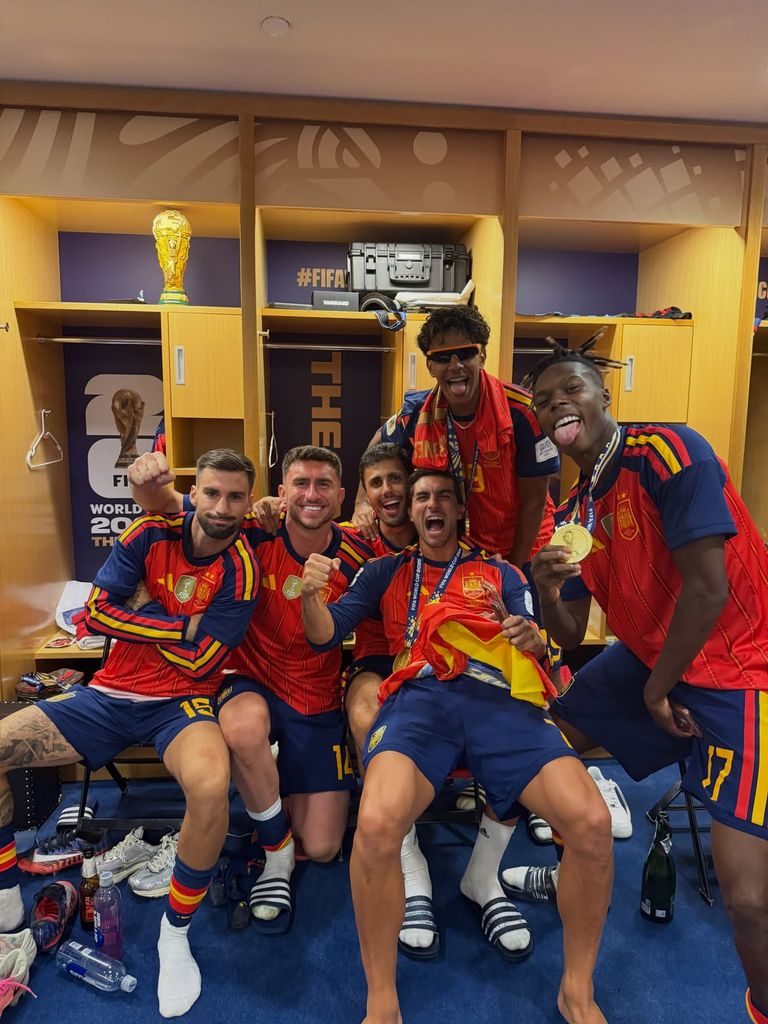 Celebración de La Roja