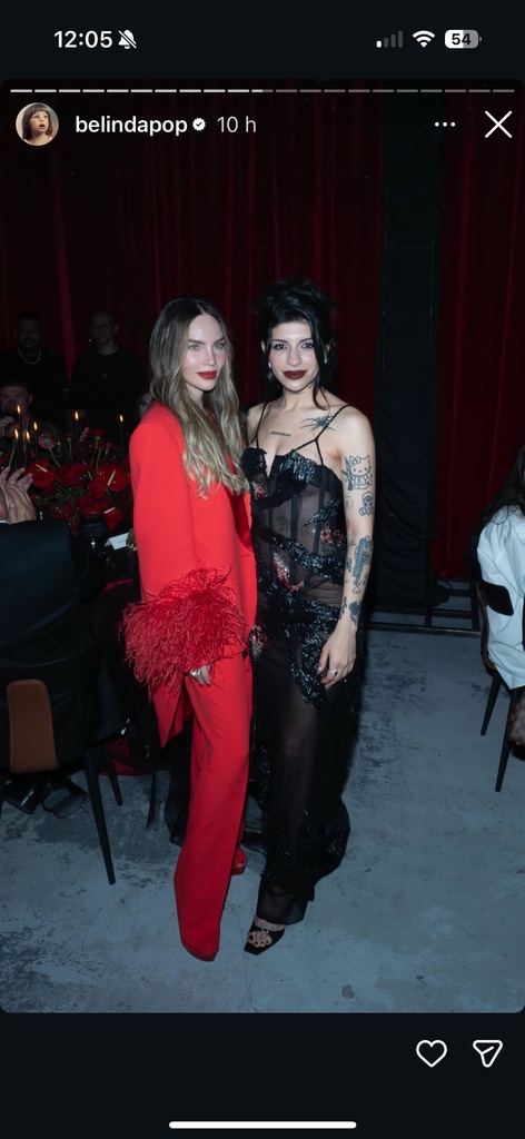 Belinda y Cazzu enla gala GQ en la Ciudad de México.