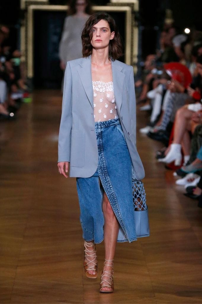 falda de denim de stella maccartney
