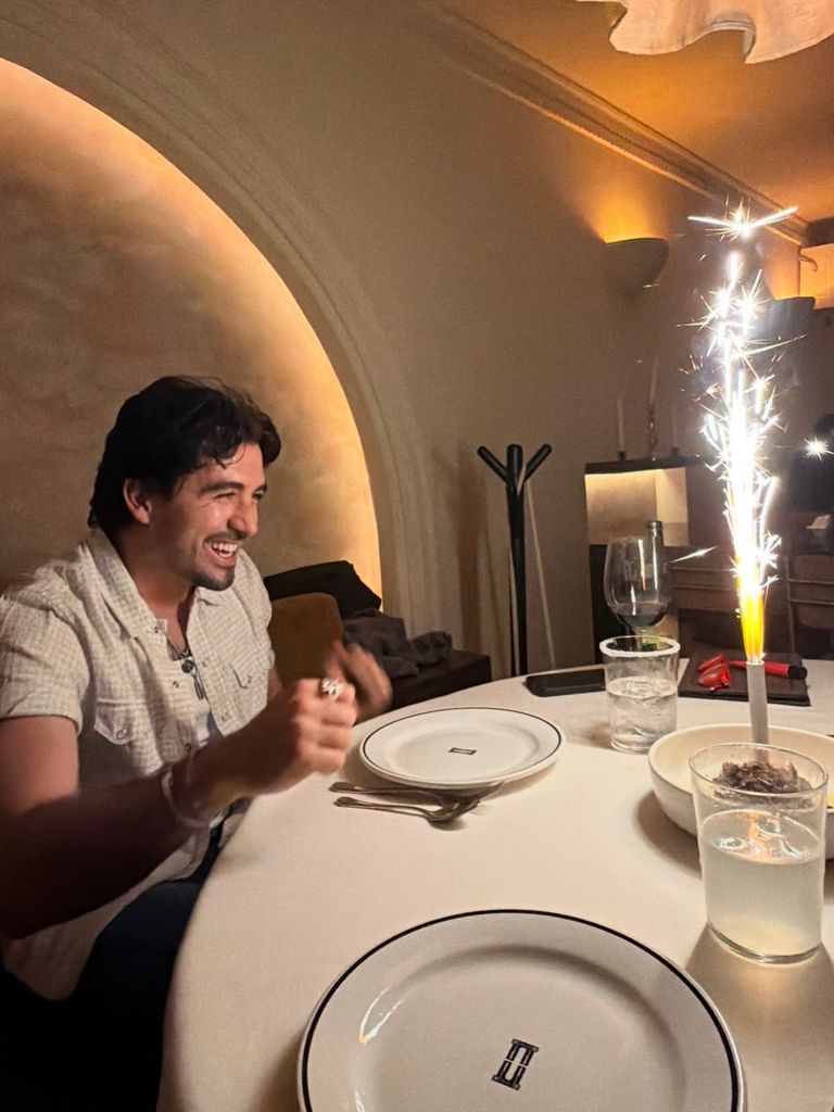 Luis Carlos Origel celebrando su cumpleaños.