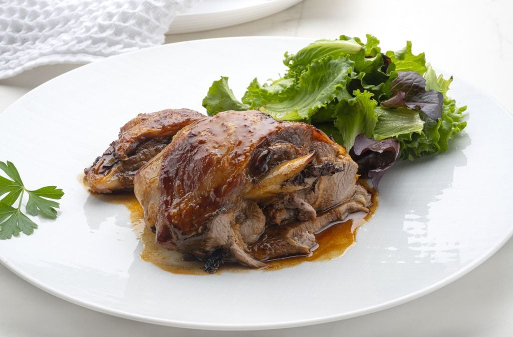 Cordero a la naranja.