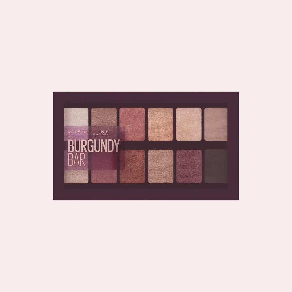 El armario completo para tus ojos: Paleta de Sombras de Ojos Color Burgundy de Maybelline New York