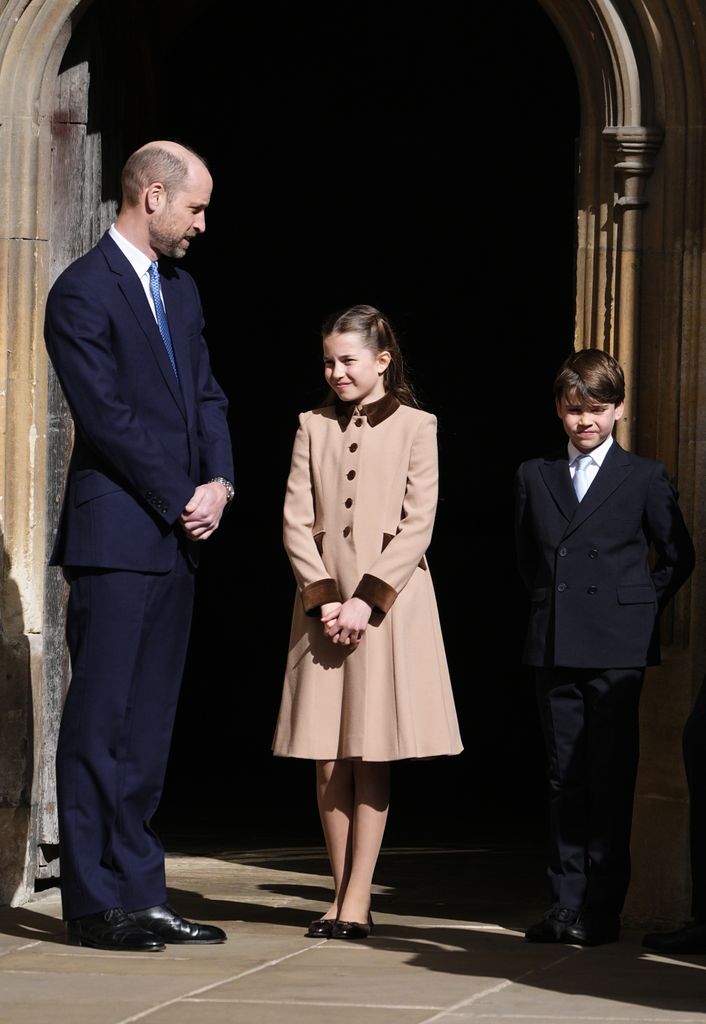 La princesa Charlotte en la misa de Pascua 2026 en Windsor.