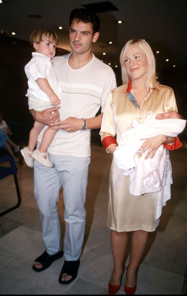 La pareja, en 2001 cuando sus niños eran aún muy pequeños