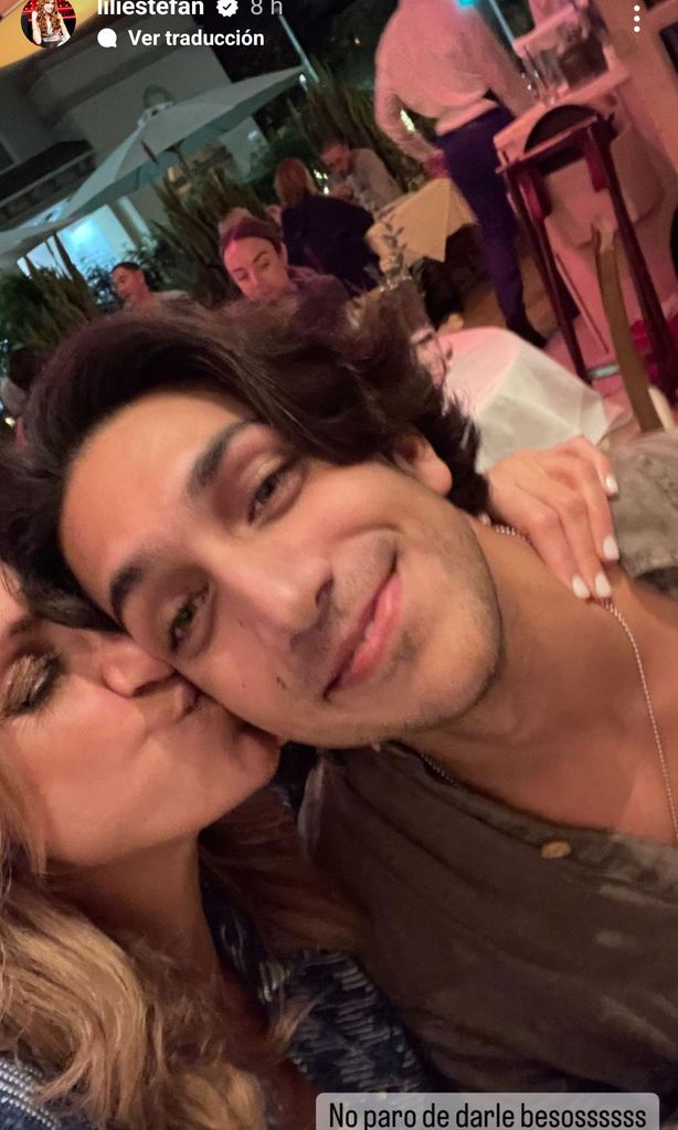 Lili Estefan con su hijo Lorenzo Luaces