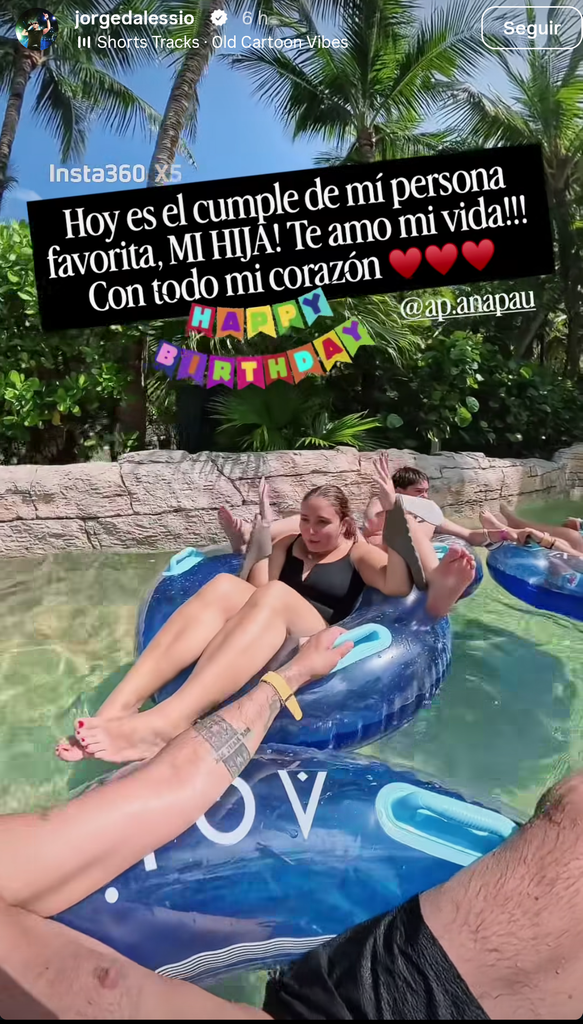 Jorge D'Alessio le dedicó lindas palabras a su hija Ana Paula.