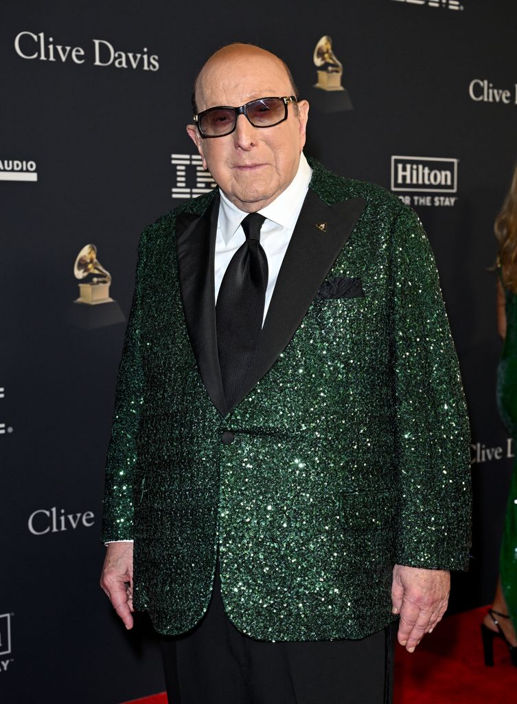 Clive Davis en la pre-fiesta de los Grammys en enero de 2026