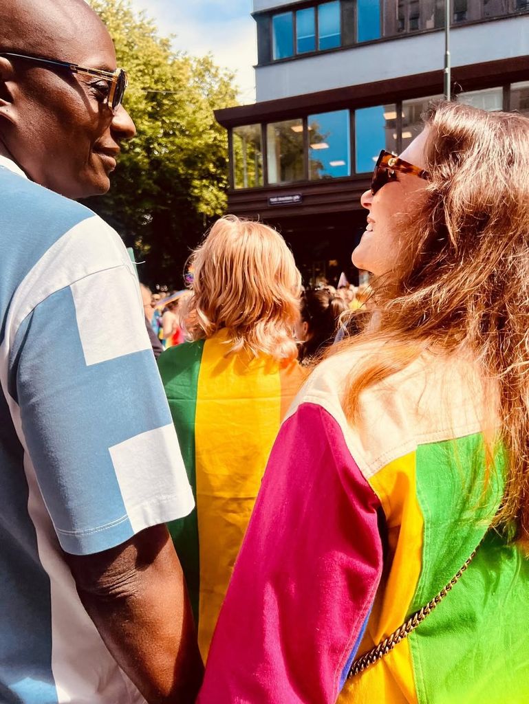 Marta Luisa de Noruega y Durek Verrett en el Orgullo de Oslo en 2025