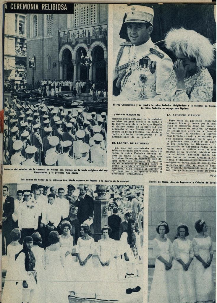 Boda Constantino de Grecia HOLA 1964